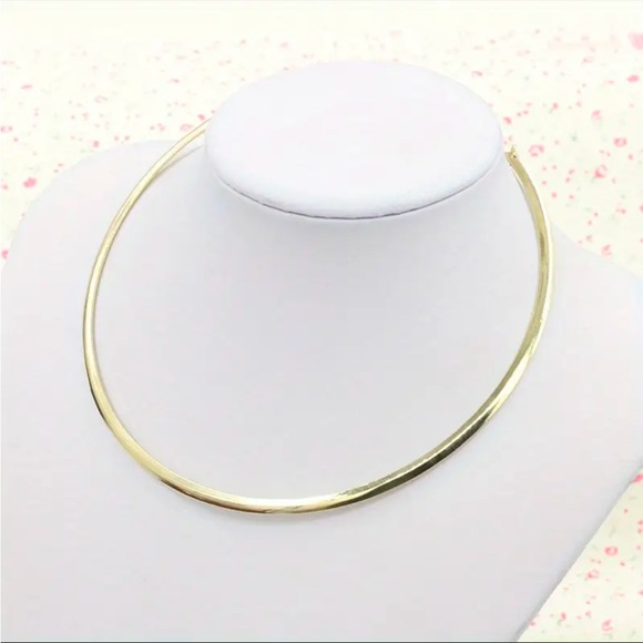 Niche 2025 Elegant Smooth Curved Choker Necklace - Short Clavicle Chain - Picture 2 of 7